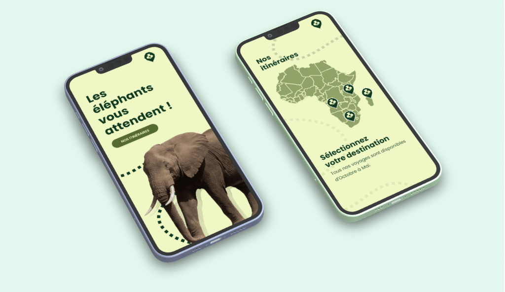 maquette de l'application 